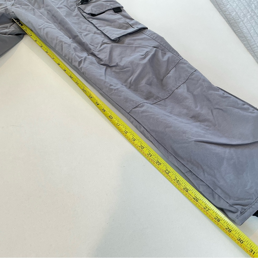 Boulder Gear Womens S Cargo Insulated Snow Ski Pants Gray Fleece Lined Ankle Zip - Picture 14 of 14